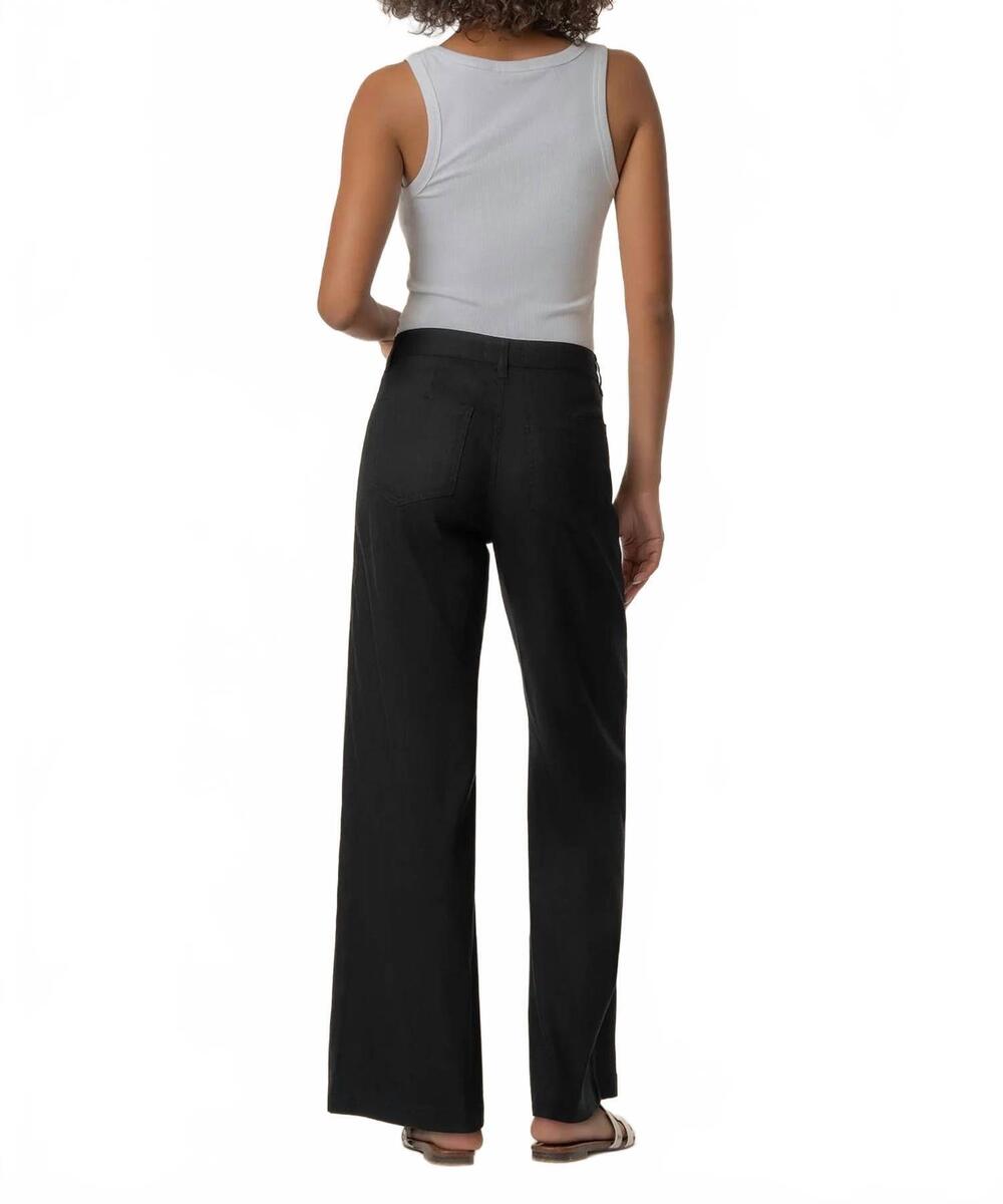 NEW KUT FROM THE KLOTH meg high rise wide leg linen pants in black - Picture 3 of 5
